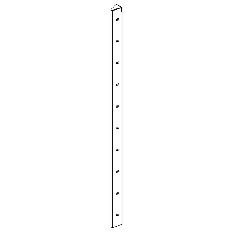 Cortenstahl Eckstück 30° 100 cm