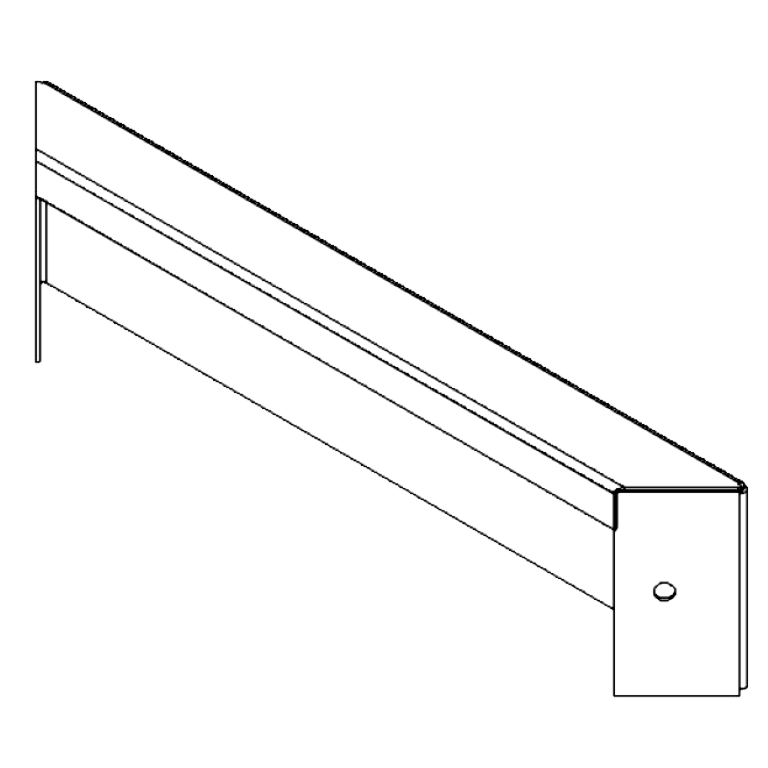 Cortenstahlplatte 10 x 40 cm Cortenstahlplatte 10 x 40 cm
