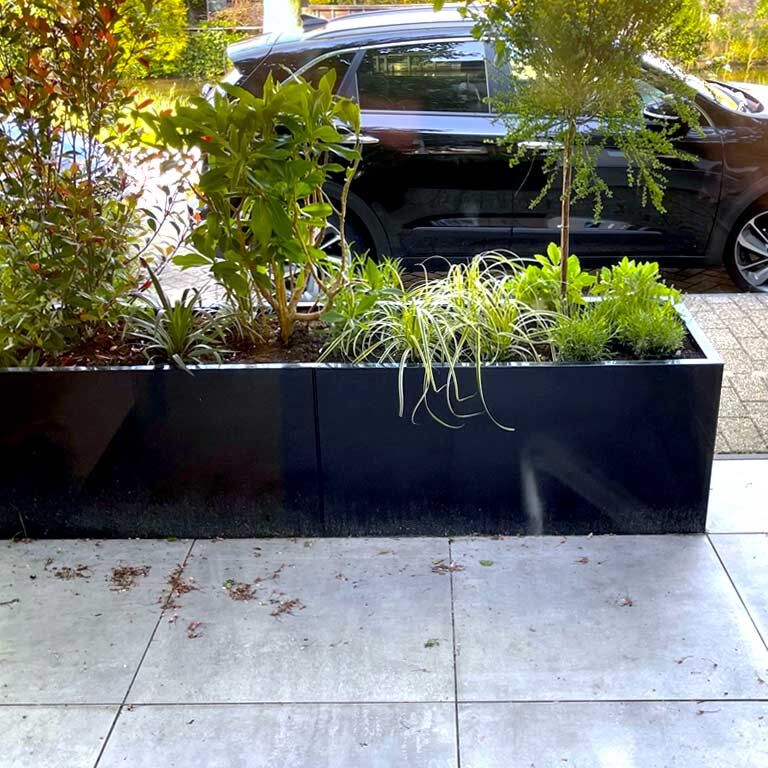 Hochbeet aus pulverbeschichtetem Stahl Texas xxl 240 x 50 cm