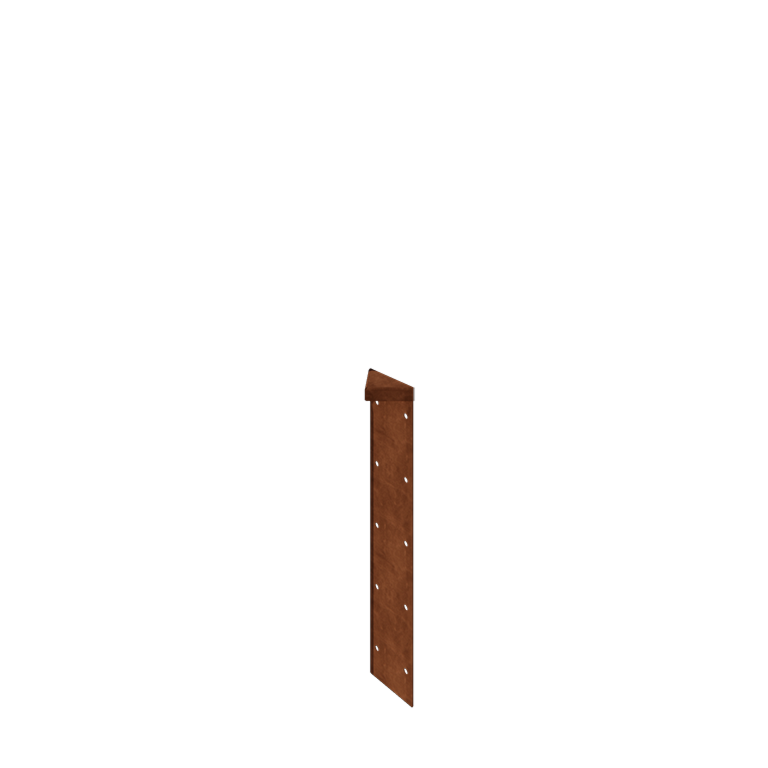 Cortenstahl Pflanzkübel - Eckstück 180° - 50 cm