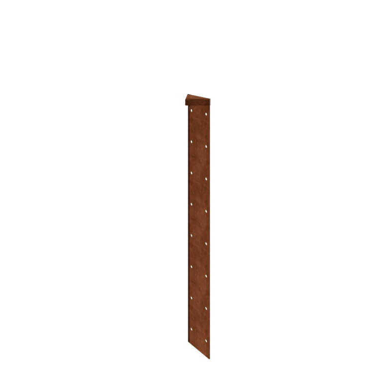 Cortenstahl Pflanzkübel - Eckstück 180° - 80 cm