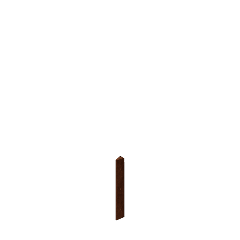 Cortenstahl Eckstück 30° 30 cm