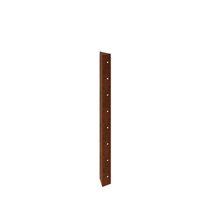 Cortenstahl Pflanzkübel - Eckstück 90° - 80 cm