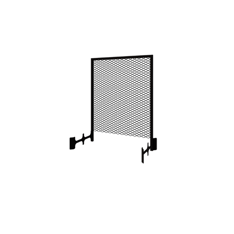 Schwarze Rankgitter für Pflanzkübel 50 x 100 cm