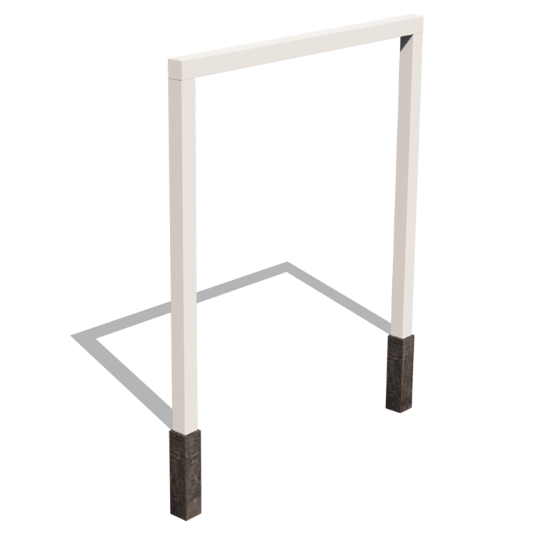Pergola gerade aus pulverbeschichtetem Stahl 250 cm