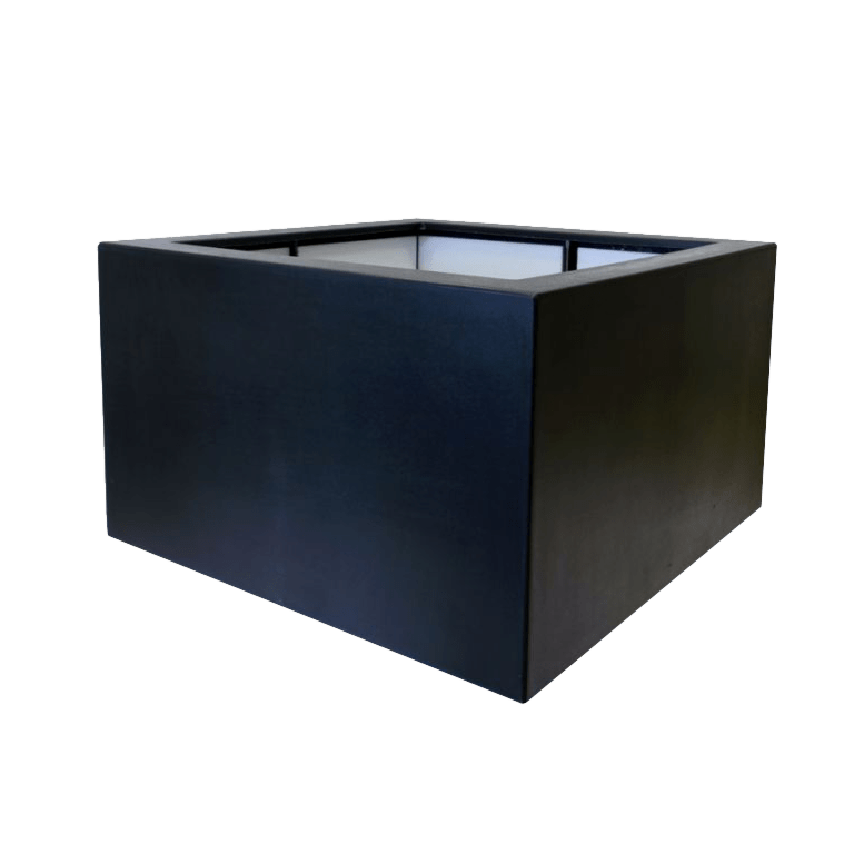 Fiberglas Pflanzkübel - Viereck - 120 x 120 x 60 cm - Mit Boden