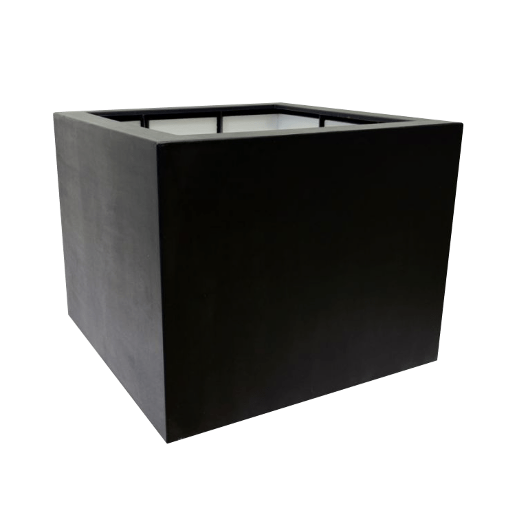 Fiberglas Pflanzkübel - Viereck - 140 x 140 x 100 cm - Mit Boden