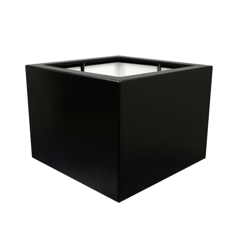 Fiberglas Pflanzkübel - Viereck - 80 x 80 x 60 cm - Mit Boden