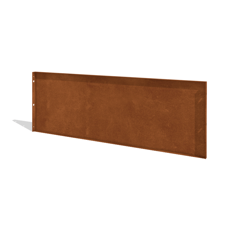 Sichtschutzzaun aus Cortenstahl H Paneel 180 x 63,3 cm
