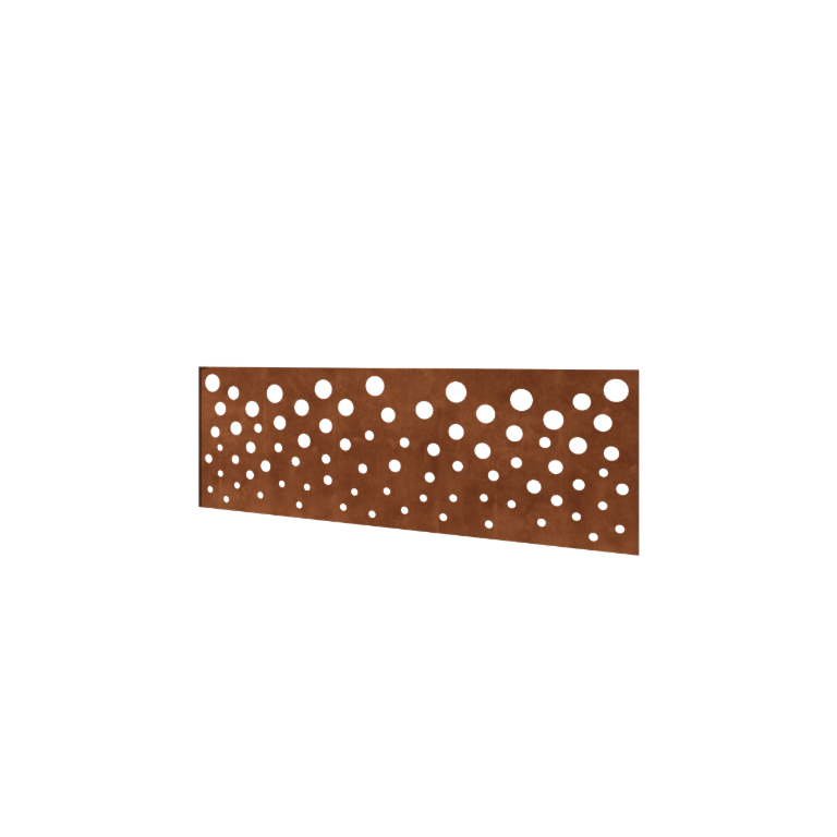 Cortenstahl Sichtschutzzaun H - Paneel B - 180 x 63,3 cm