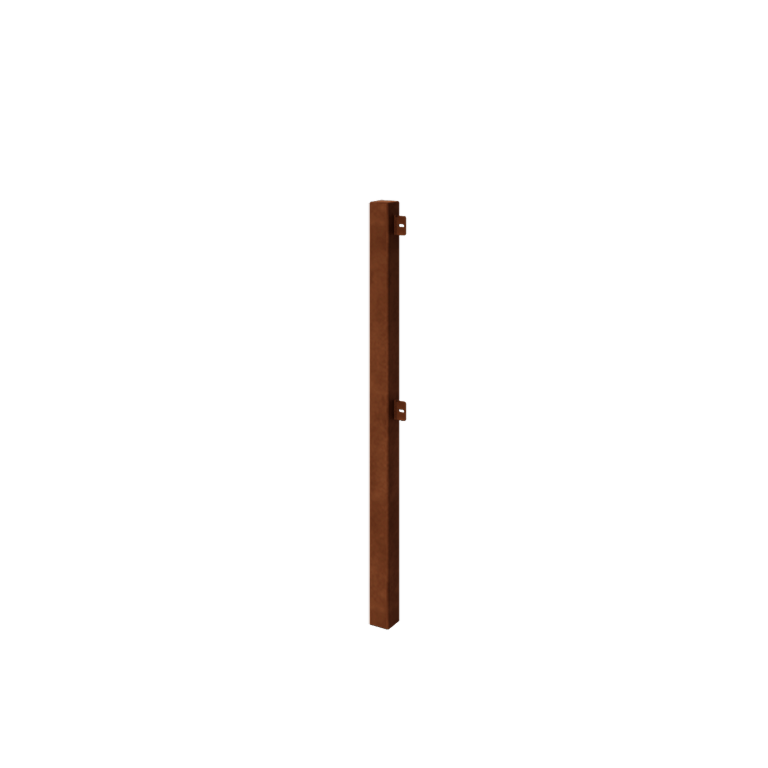Cortenstahl Zierzaun - Eckpfosten - 110 cm Cortenstahl Zierzaun - Eckpfosten - 110 cm