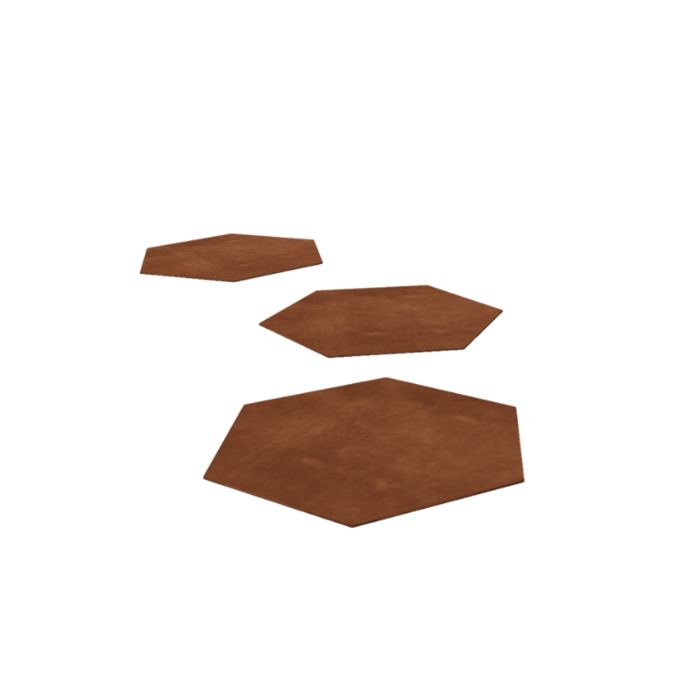 Trittplatte Cortenstahl Hexagon 50