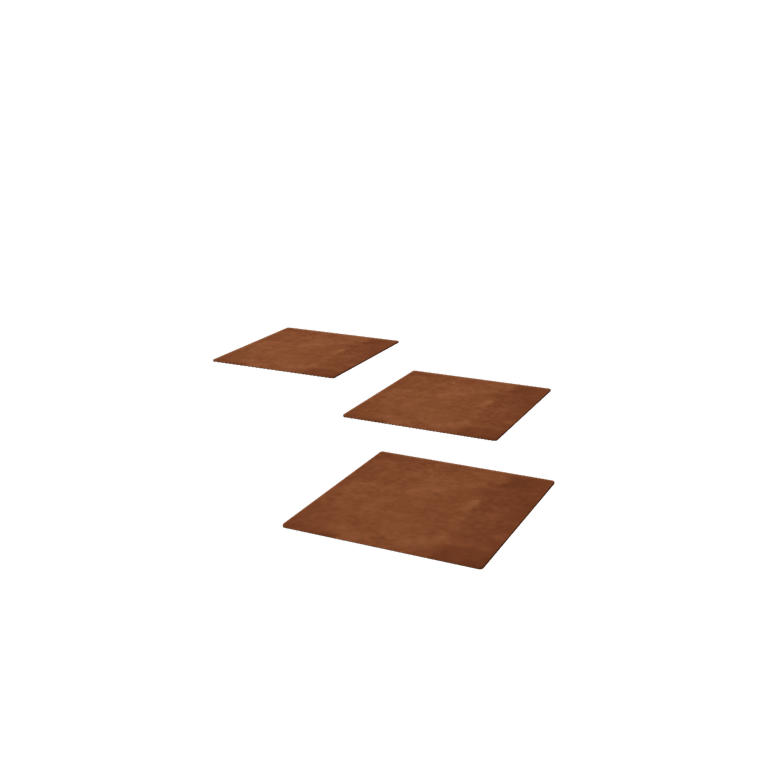 Cortenstahl Trittplatte - Viereckig - 30 x 30 cm