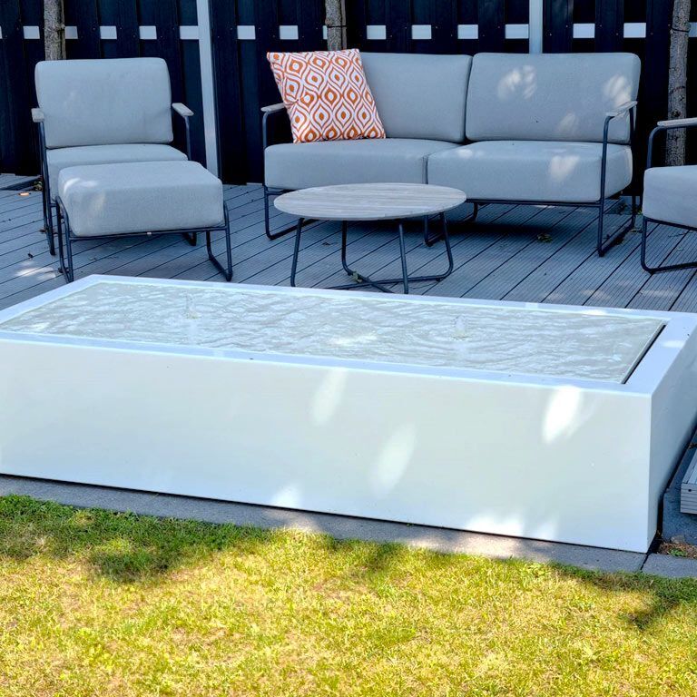 Wassertisch aus Aluminium 200 x 80 x 40 cm