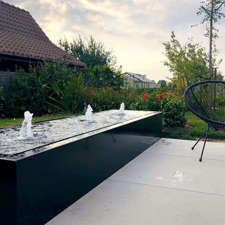 Aluminium-Wassertisch 300 x 80 x 40 cm