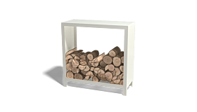 Holzlager aus pulverbeschichtetem Stahl Indiana 1000x1000x400
