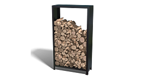 Holzlager aus pulverbeschichtetem Stahl Indiana 1800x1000x400
