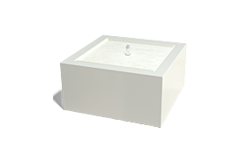 Wassertisch aus Aluminium 800x800x400