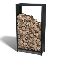 Holzlager aus pulverbeschichtetem Stahl Indiana 1800x1000x400
