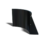Innenbogen der Stützwand aus pulverbeschichtetem Stahl 500x500mm (Höhe 500mm)