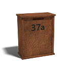 Arizona Briefkasten Typ L aus Cortenstahl