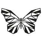 Wanddekoration aus Metall Butterfly 2.0