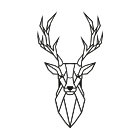 Wanddekoration aus Metall Deer 1.0