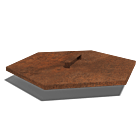 Deckel aus Cortenstahl für Iron Fire 1000