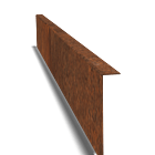 Einfassung gebogen aus Cortenstahl 120mm (Länge 1500mm)