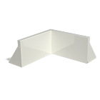 Innenecke der Stützwand aus pulverbeschichtetem Stahl 500x500mm (Höhe 300mm)