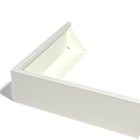 Außenecke der Stützwand aus pulverbeschichtetem Stahl 1000x1000mm (Höhe 300mm)
