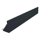 Stützwand aus pulverbeschichtetem Stahl gerade 2000mm (Höhe 300mm)
