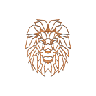 Wanddekoration aus Cortenstahl Lion 1.0
