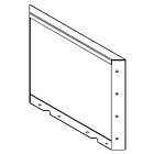 Cortenstahlplatte 400x500mm