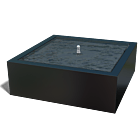 Wassertisch aus Aluminium  1200x1200x400
