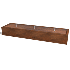 Wassertisch aus Cortenstahl 3000x800x400