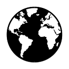 Wanddekoration aus Metall Globe