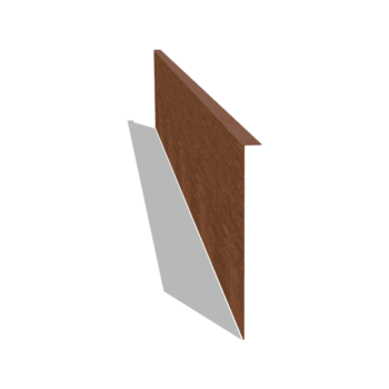 Einfassung gebogen aus Cortenstahl 34 cm (Länge 240 cm)