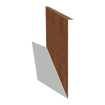 Einfassung gebogen aus Cortenstahl 45 cm (Länge 150 cm) 