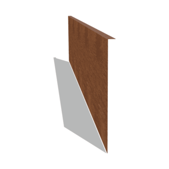 Einfassung gebogen aus Cortenstahl 45 cm (Länge 240 cm)