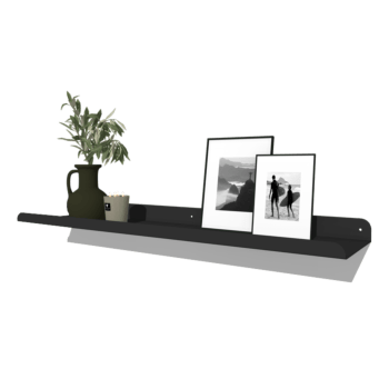Wandregal aus pulverbeschichtetem Stahl U-Form 100 x 20 cm
