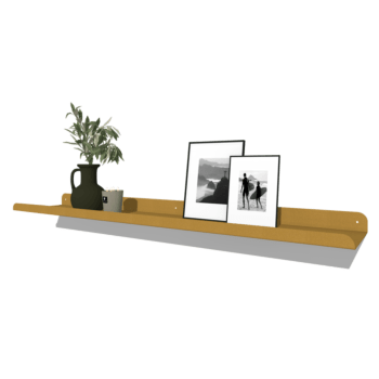 Wandregal aus pulverbeschichtetem Stahl U-Form 120 x 20 cm