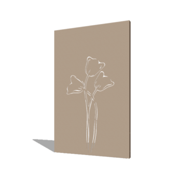 Pulverbeschichtetes Stahlpaneel Tulpe symmetrisch 120 x 6 x 190 cm