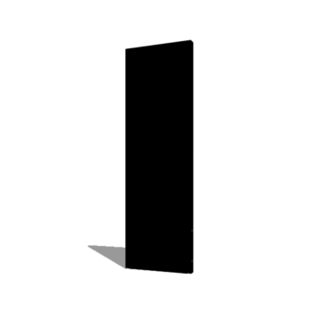 Pulverbeschichtetes Stahl Basis Paneel 60 x 6 x 190 cm
