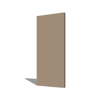 Pulverbeschichtetes Stahl Basis Paneel 80 x 6 x 190 cm