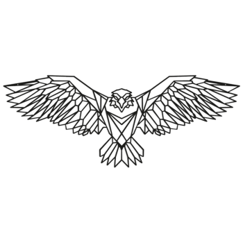 Wanddekoration aus Metall Adler