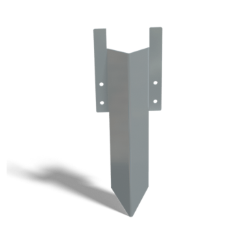 Erdspieß aus verzinktem Stahl Niedrig 12 - 15 cm