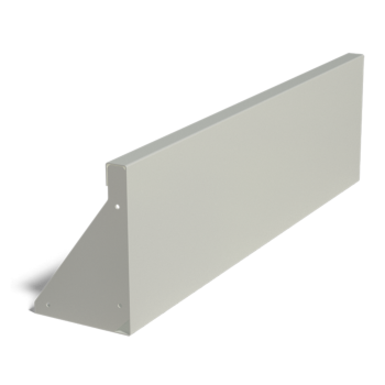 Stützwand aus pulverbeschichtetem Stahl gerade 100 cm (Höhe 30 cm)