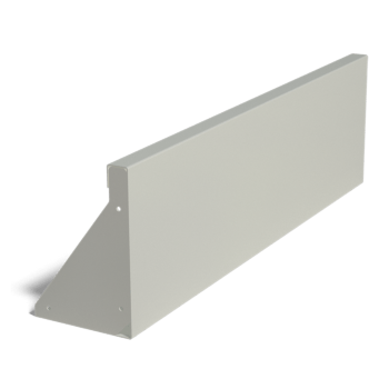 Pulverbeschichtete Stahl-Stützmauer gerade 100 cm (Höhe 30 cm)