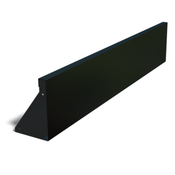 Pulverbeschichtete Stahl-Stützmauer gerade 150 cm (Höhe 30 cm)